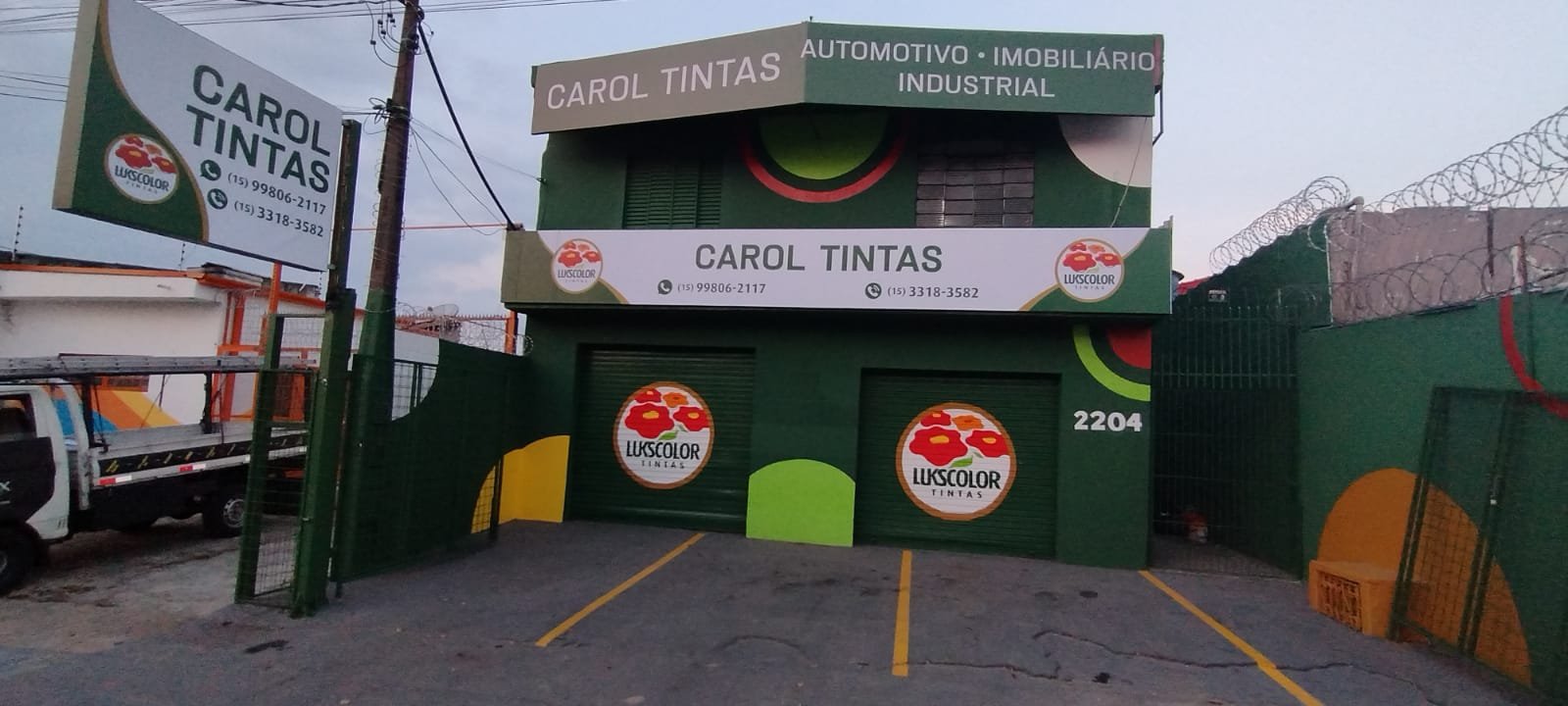 Fachada da loja Carol Tintas na Av. Ipanema, 2204 — Sorocaba/SP